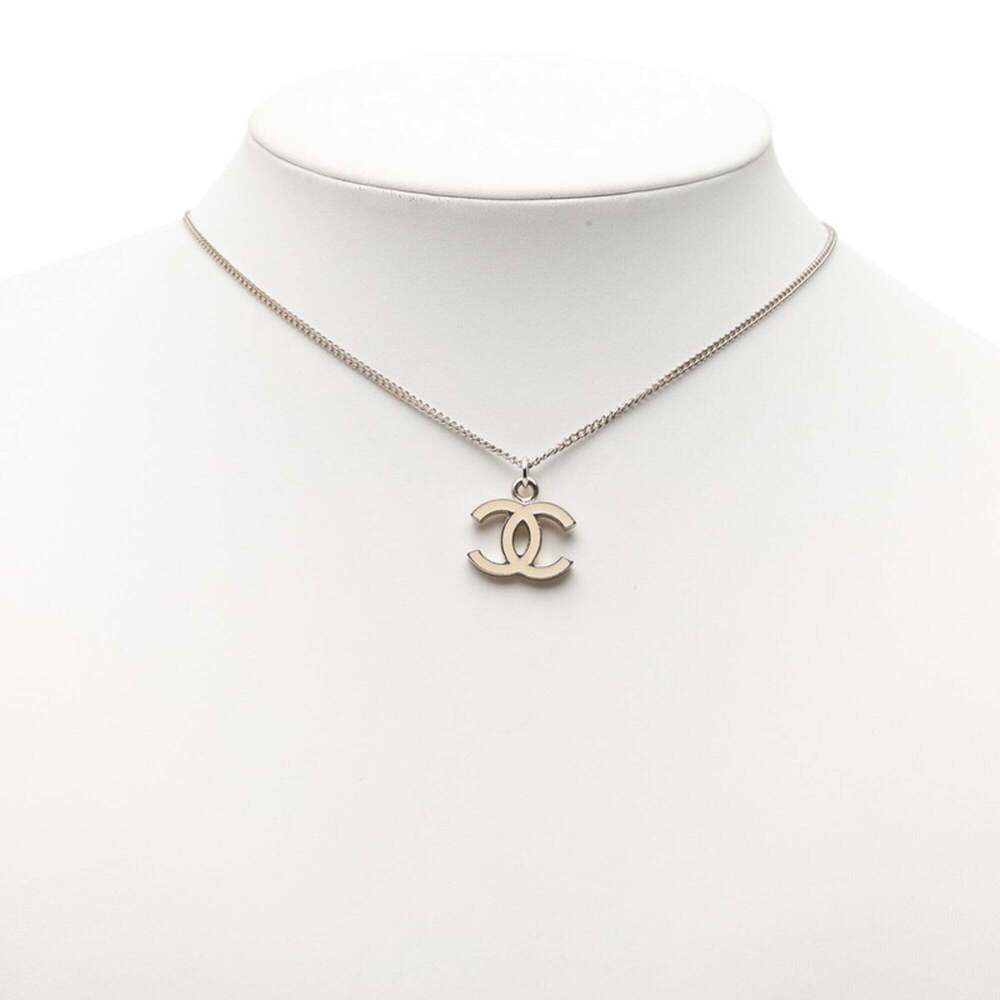 CHANEL White Logo Necklace - Picture 6 of 6